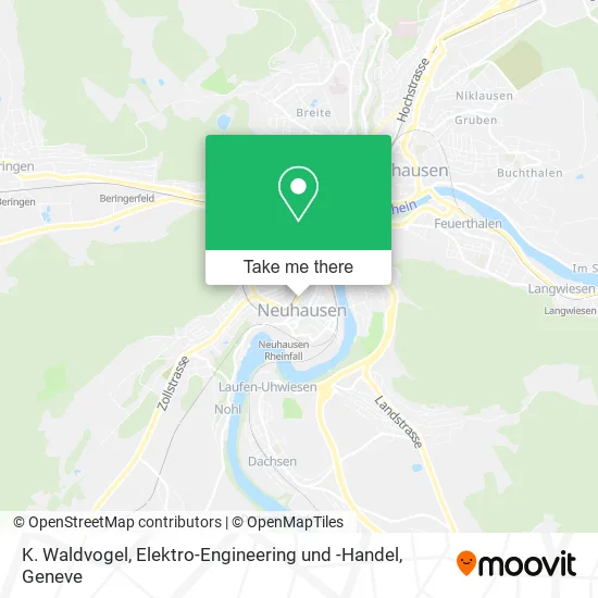 K. Waldvogel, Elektro-Engineering und -Handel map