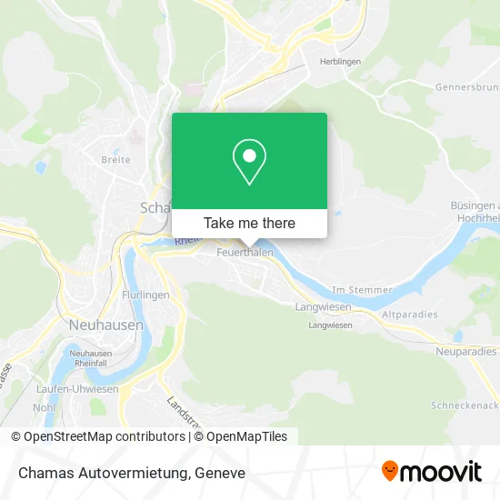 Chamas Autovermietung map