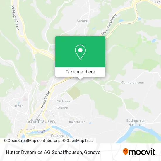 Hutter Dynamics AG Schaffhausen map