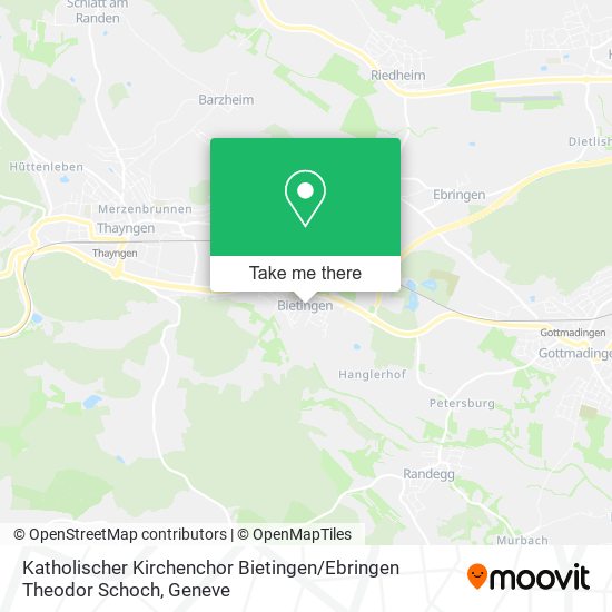 Katholischer Kirchenchor Bietingen / Ebringen Theodor Schoch map