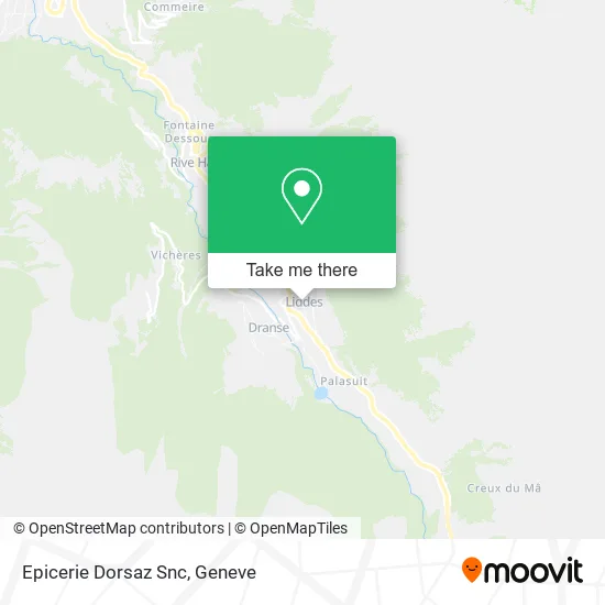 Epicerie Dorsaz Snc map