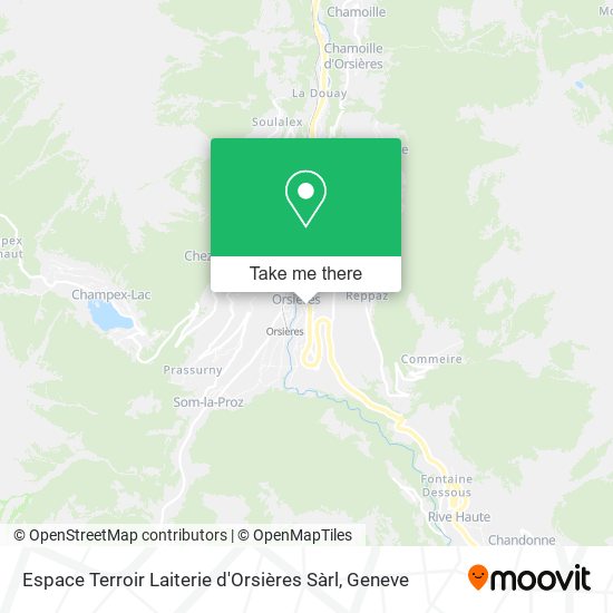 Espace Terroir Laiterie d'Orsières Sàrl map