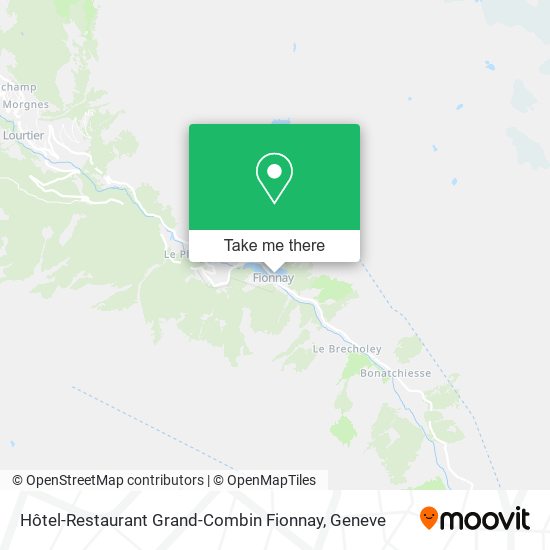 Hôtel-Restaurant Grand-Combin Fionnay map