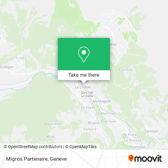 Migros Partenaire map