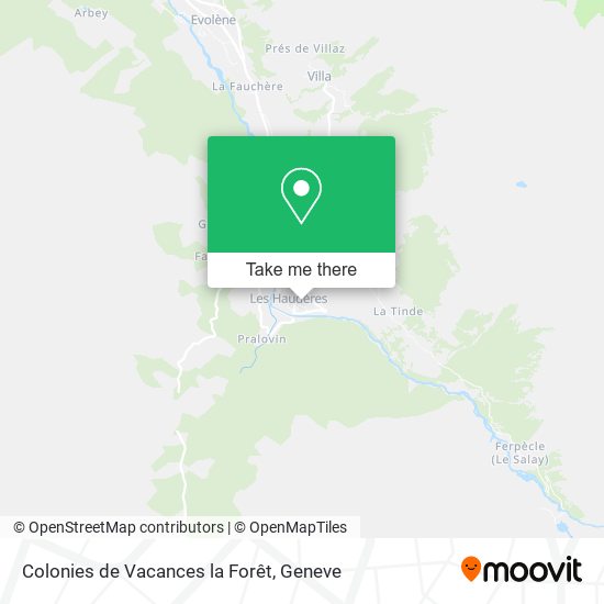 Colonies de Vacances la Forêt map