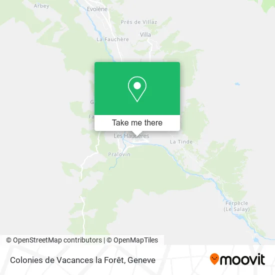 Colonies de Vacances la Forêt plan