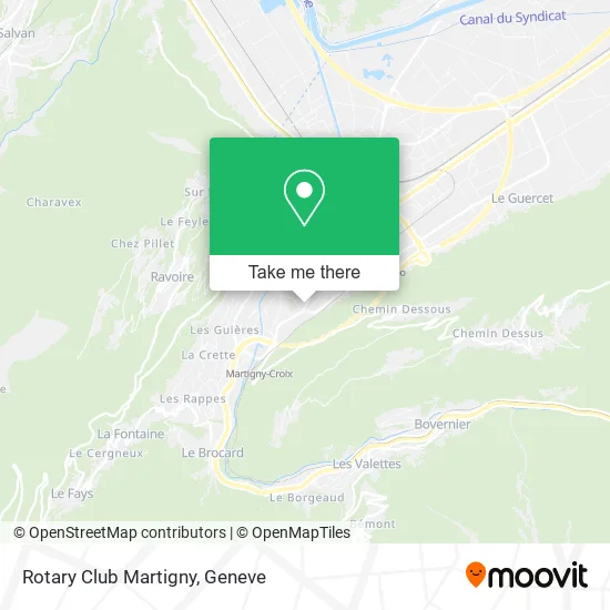 Rotary Club Martigny map