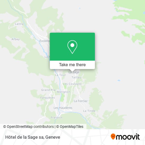 Hôtel de la Sage sa map