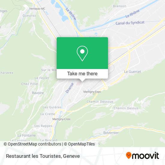 Restaurant les Touristes map
