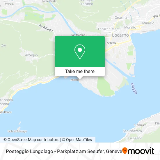 Posteggio Lungolago - Parkplatz am Seeufer plan