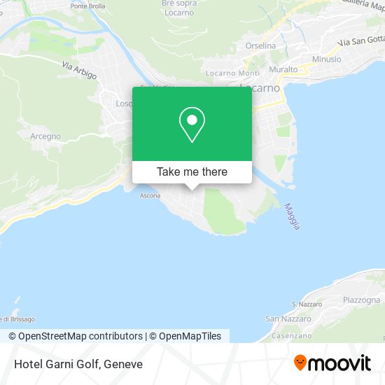 Hotel Garni Golf map