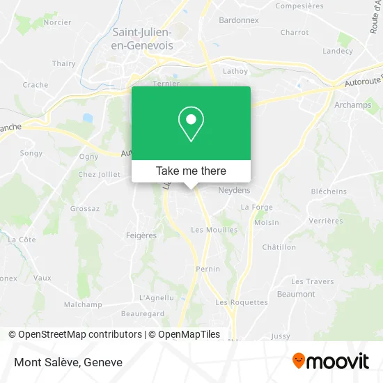 Mont Salève map