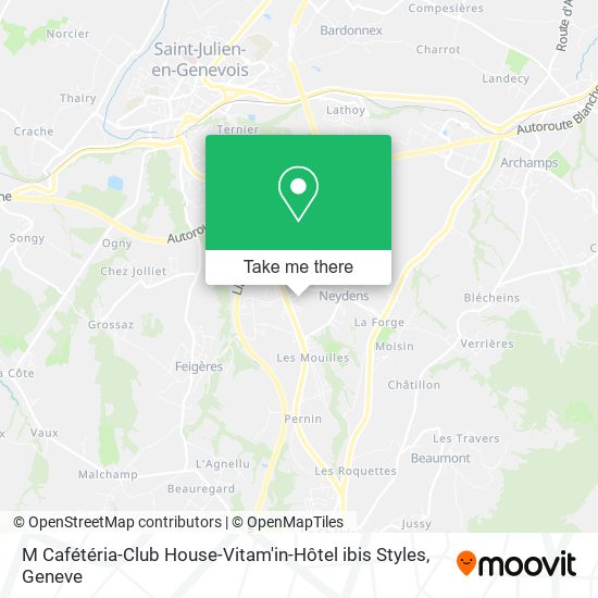 M Cafétéria-Club House-Vitam'in-Hôtel ibis Styles map