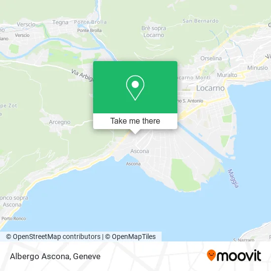 Albergo Ascona map