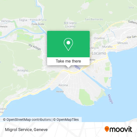 Migrol Service map
