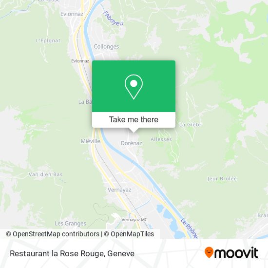 Restaurant la Rose Rouge map