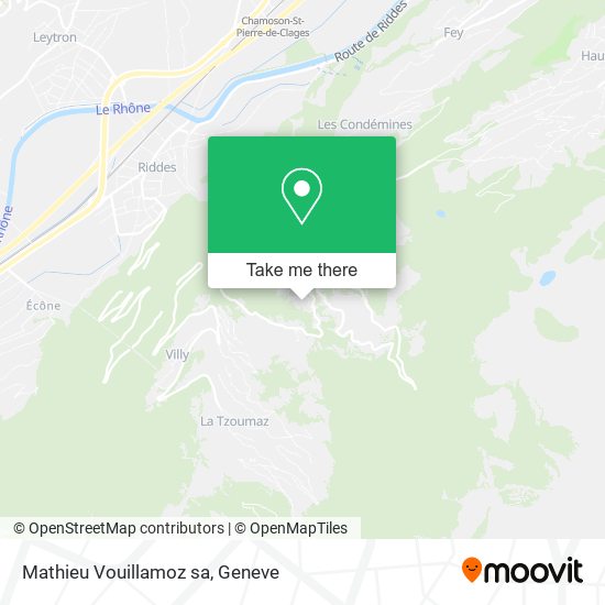 Mathieu Vouillamoz sa map