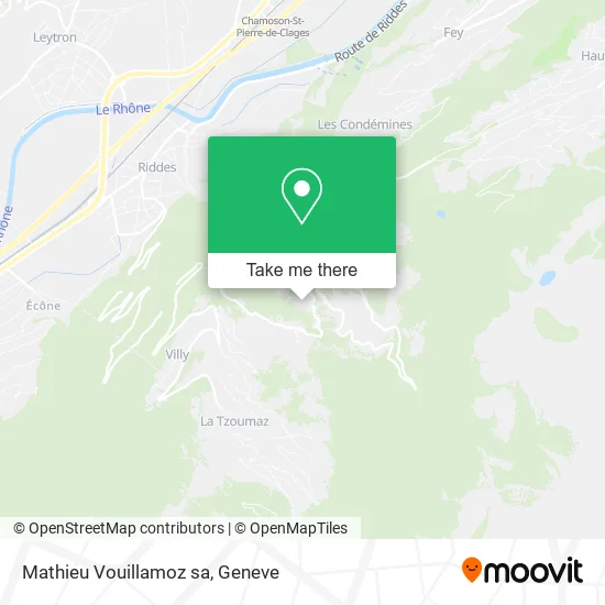 Mathieu Vouillamoz sa map