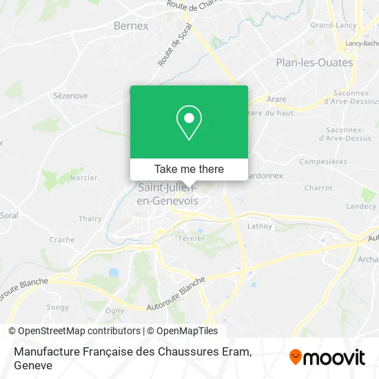 Manufacture Française des Chaussures Eram map