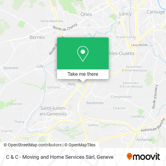 C & C - Moving and Home Services Sàrl map