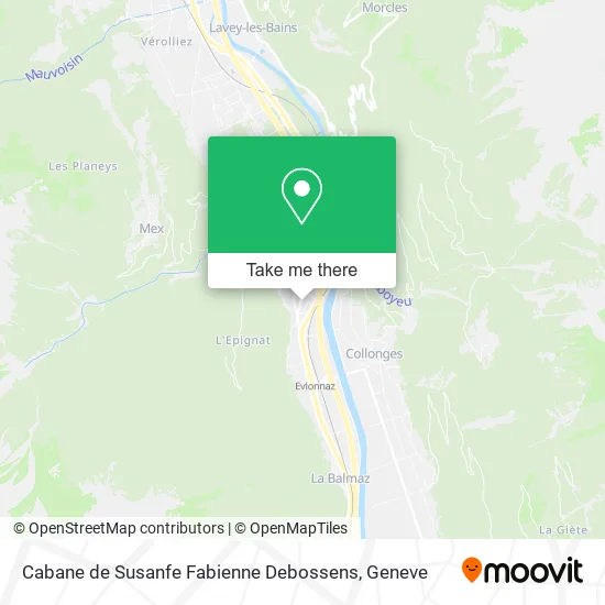 Cabane de Susanfe Fabienne Debossens map