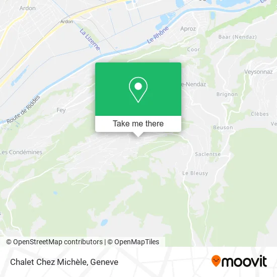 Chalet Chez Michèle map