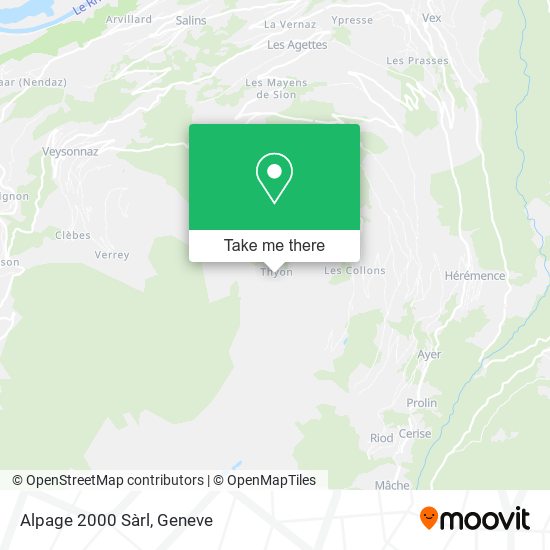Alpage 2000 Sàrl map