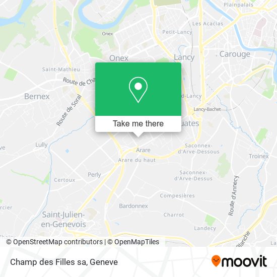 Champ des Filles sa map