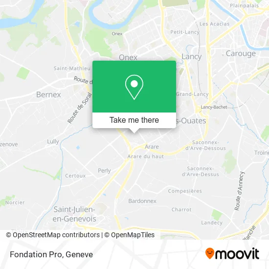 Fondation Pro map