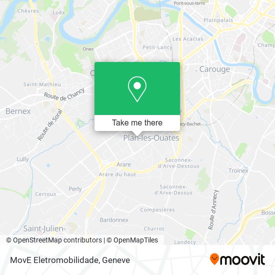 MovE Eletromobilidade map