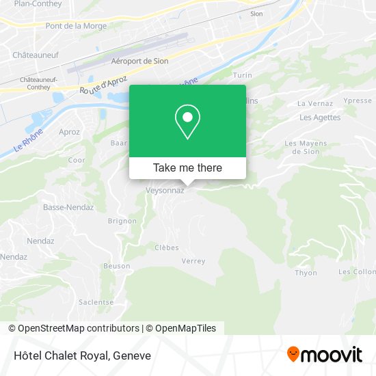Hôtel Chalet Royal map
