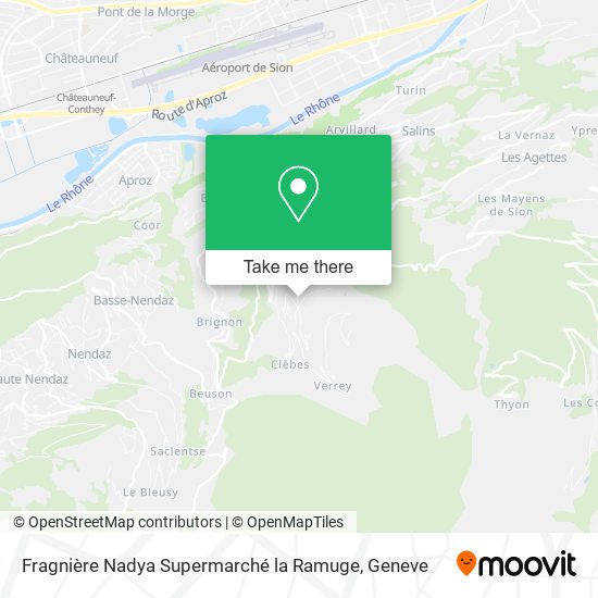 Fragnière Nadya Supermarché la Ramuge map