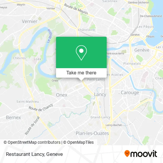 Restaurant Lancy map