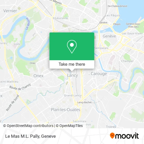 Le Mas M.L. Pally map