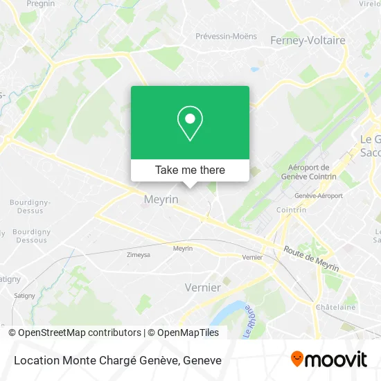 Location Monte Chargé Genève map