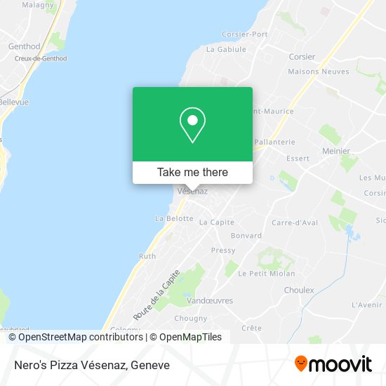 Nero's Pizza Vésenaz map