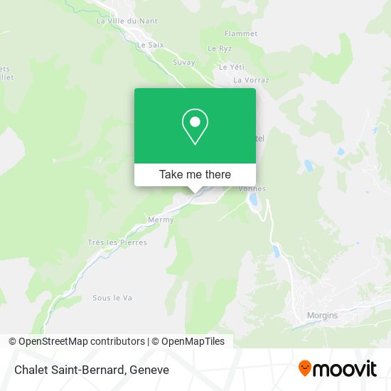 Chalet Saint-Bernard map
