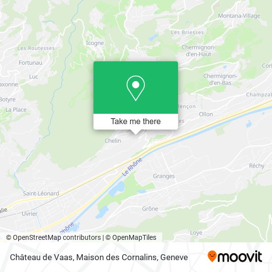 Château de Vaas, Maison des Cornalins map