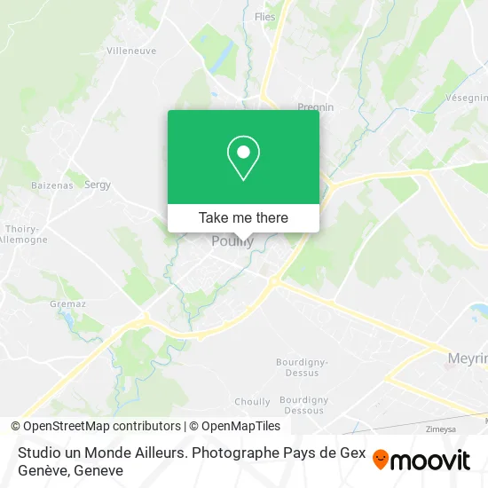 Studio un Monde Ailleurs. Photographe Pays de Gex Genève map