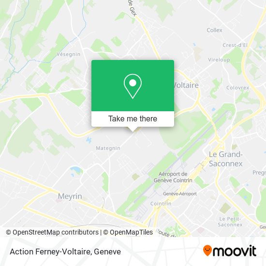 Action Ferney-Voltaire map