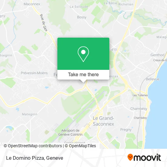 Le Domino Pizza map