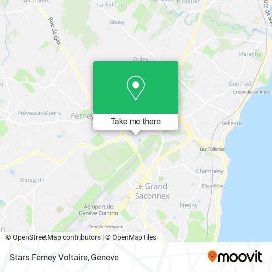 Stars Ferney Voltaire map
