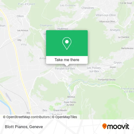 Blott Pianos map