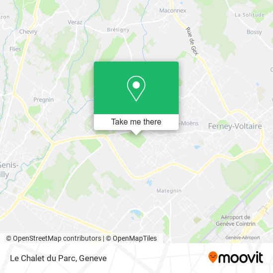 Le Chalet du Parc map