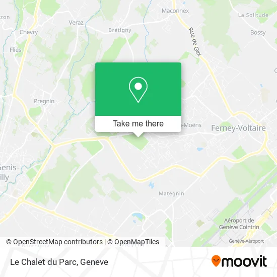 Le Chalet du Parc map