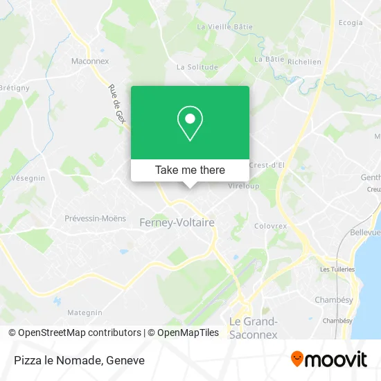 Pizza le Nomade map