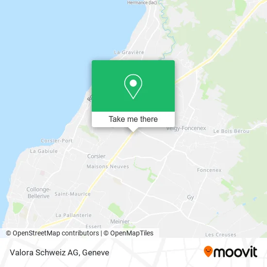 Valora Schweiz AG map