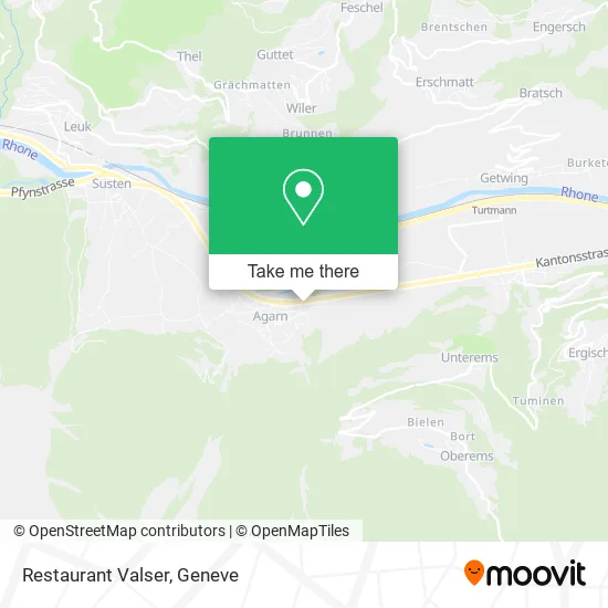 Restaurant Valser map