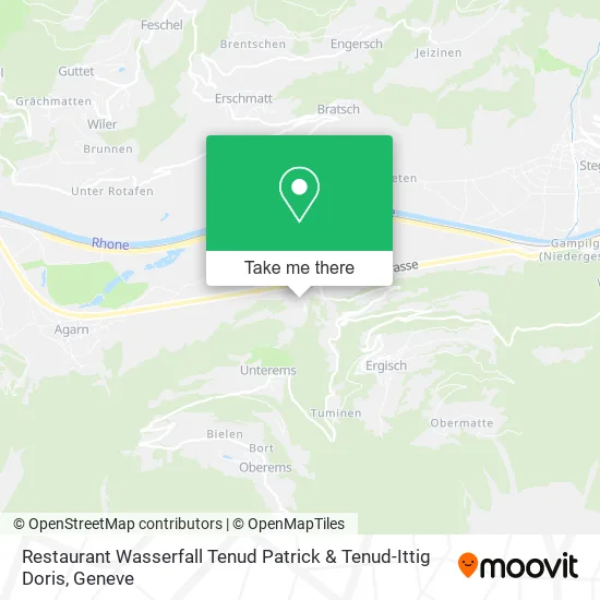 Restaurant Wasserfall Tenud Patrick & Tenud-Ittig Doris map