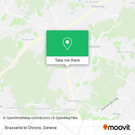 Brasserie le Chrono map